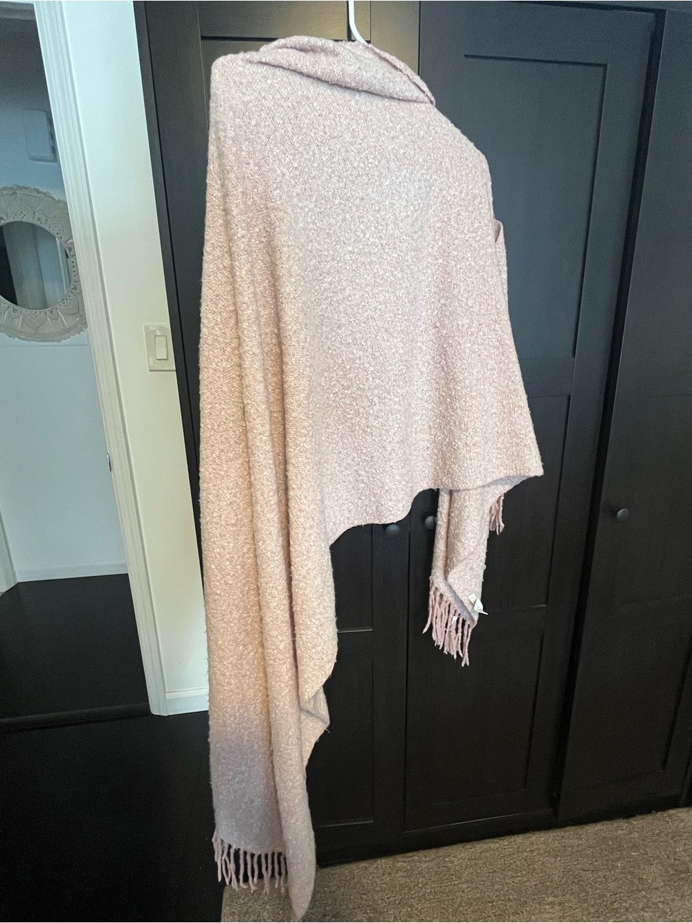Shiraleah Blush Pink Knit Wrap Scarf